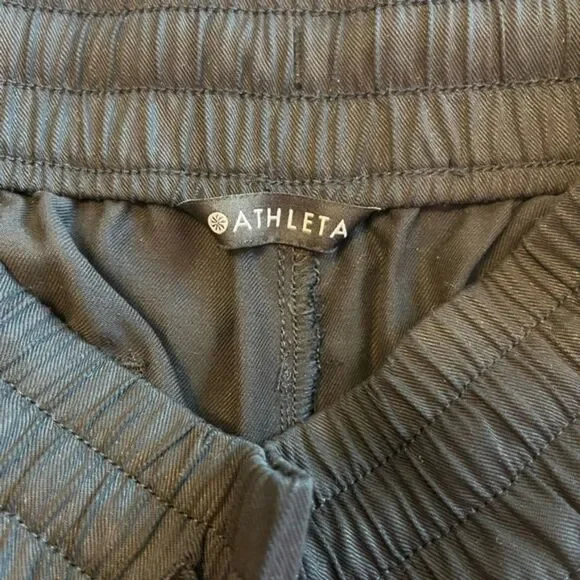 Athleta Celestial High Rise Utility Pant Cargo Black XS Tall Athleisure Travel - Picture 3 of 8